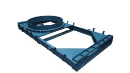 Затвор щитовий 800x800 для закритих каналів (глибинний)