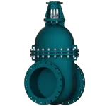 Засувка паралельна чавунна Ду 800 Ру 10, з невисувним шпінделем