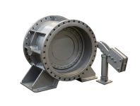 Затвор передтурбінний Ду 1000 Ру 16, з резиновим ущільненням