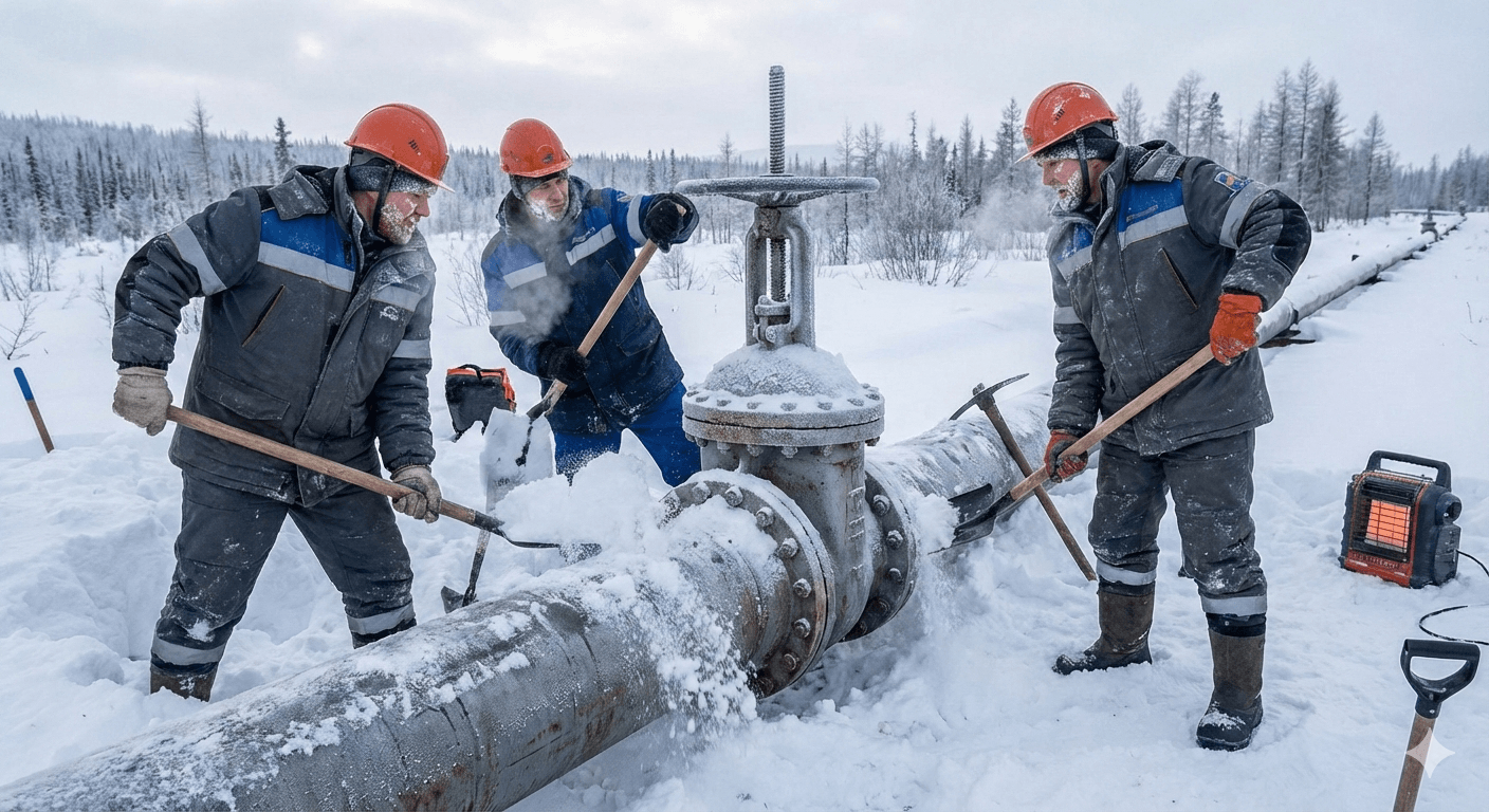 Технічний регламент підготовки трубопровідної арматури до зимового періоду